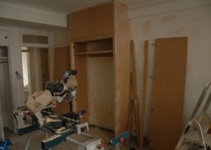 Building the MDF cupboards