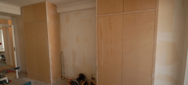 Making the bespoke MDF wardrobes from MDF