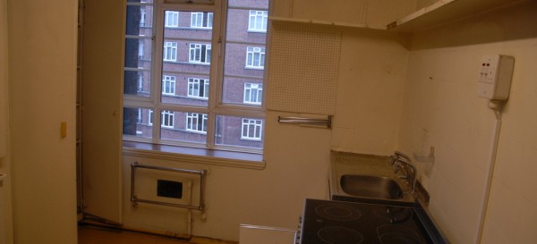 The original old kitchen before it was ripped out...