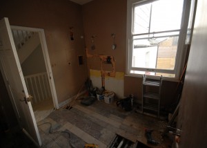 Stripping out this bathroom in Earlsfield to make way for the new one