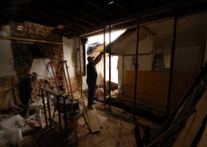Demolition works in preparation for the rear extension in Earlsfield