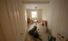 The painters have finished in the new 1st floor bedroom - still a bit a a mess but getting there!