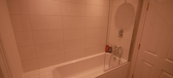 The new bath / shower in the new upstairs bathroom in Earlsfield...