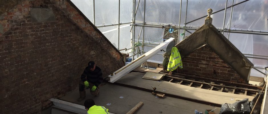 Fitting the steels for this Fulham loft conversion